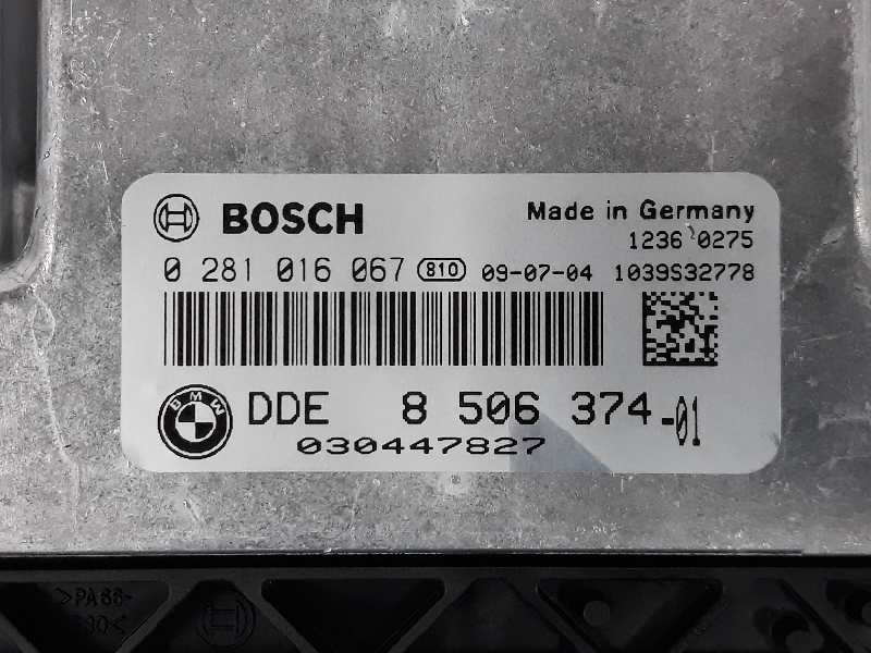 BMW 3 Series E90/E91/E92/E93 (2004-2013) Engine Control Unit ECU 13618512498,8506374,0281016067 19646933