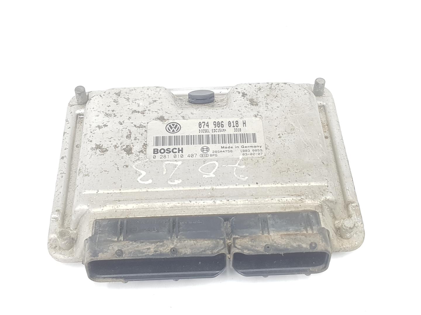 VOLKSWAGEN LT 2 generation (1996-2006) Riadiaca jednotka motora 0281010407,074906018H 23816634