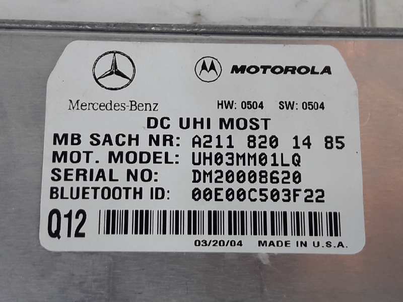 MERCEDES-BENZ C-Class W203/S203/CL203 (2000-2008) Блок управління телефоном A2118201485,A2118201485 19633528