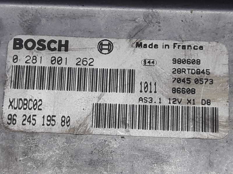 CITROËN Xantia X1 (1993-1998) Motorkontrollenhet ECU 9624519580, XUDBC02, 02810012622222DL 19558368