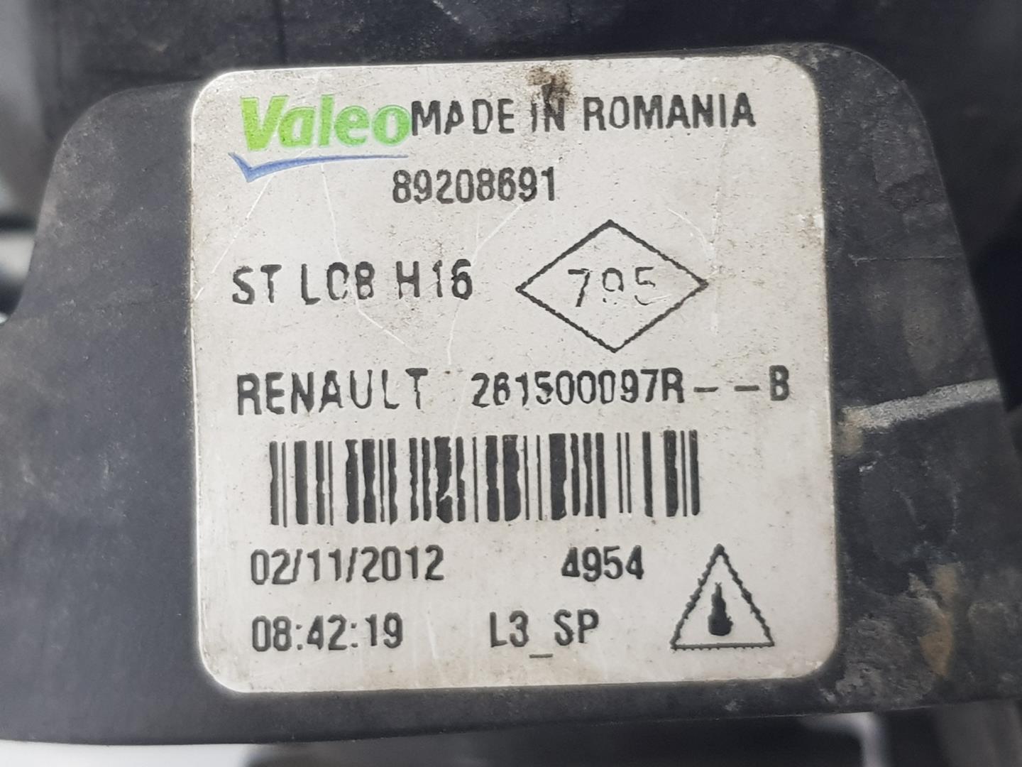 RENAULT Scenic 3 generation (2009-2015) Преден ляв фар за мъгла 261500097R,261500097R 19875699