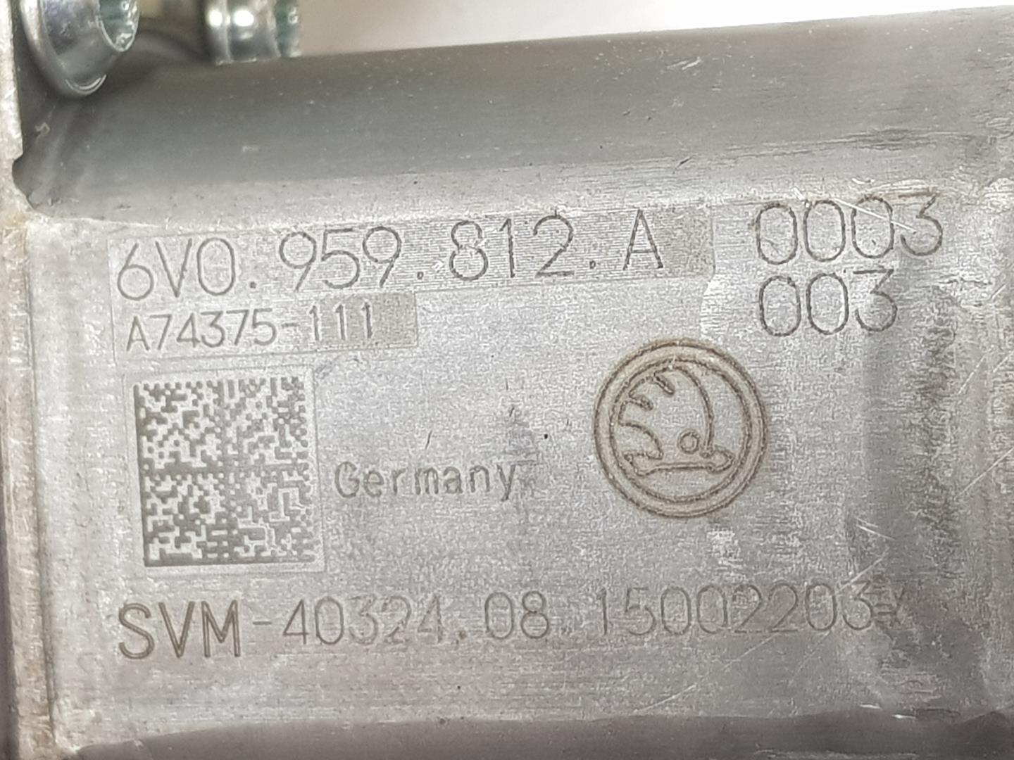 SKODA Fabia 3 generation (2014-2021) Motor de control geam ușă  dreapta spate 6V0959812A, 6V0959812A, 1141CB2222DL 24174450