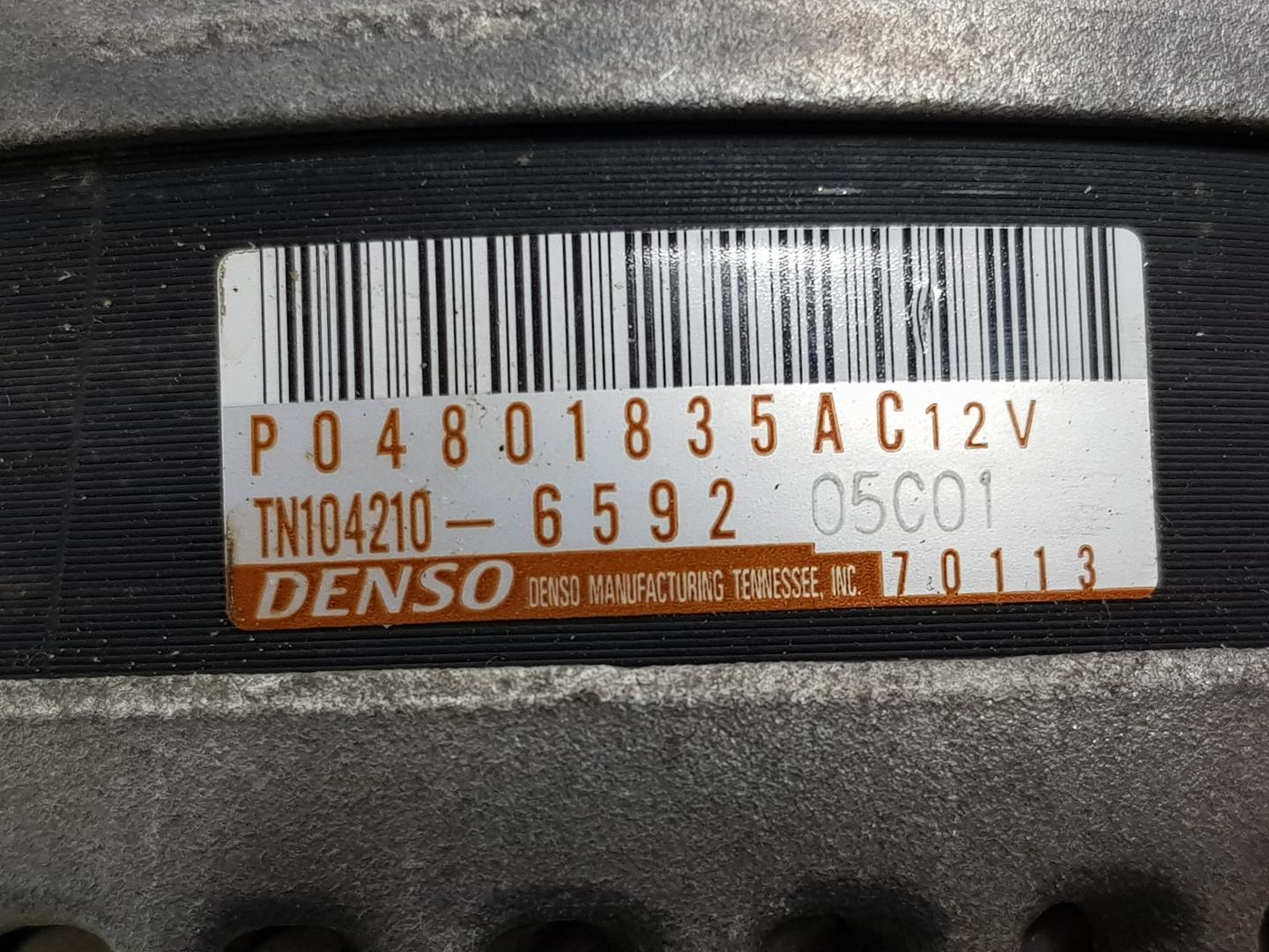 JEEP Grand Cherokee 4 generation (WK) (2004-2024) Váltóáramú generátor P04801835AC, P04801835AC, 2225MH 24402880