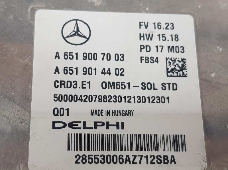 MERCEDES-BENZ A-Class W176 (2012-2018) Engine Control Unit ECU A6519007003,A6519014402 19737047