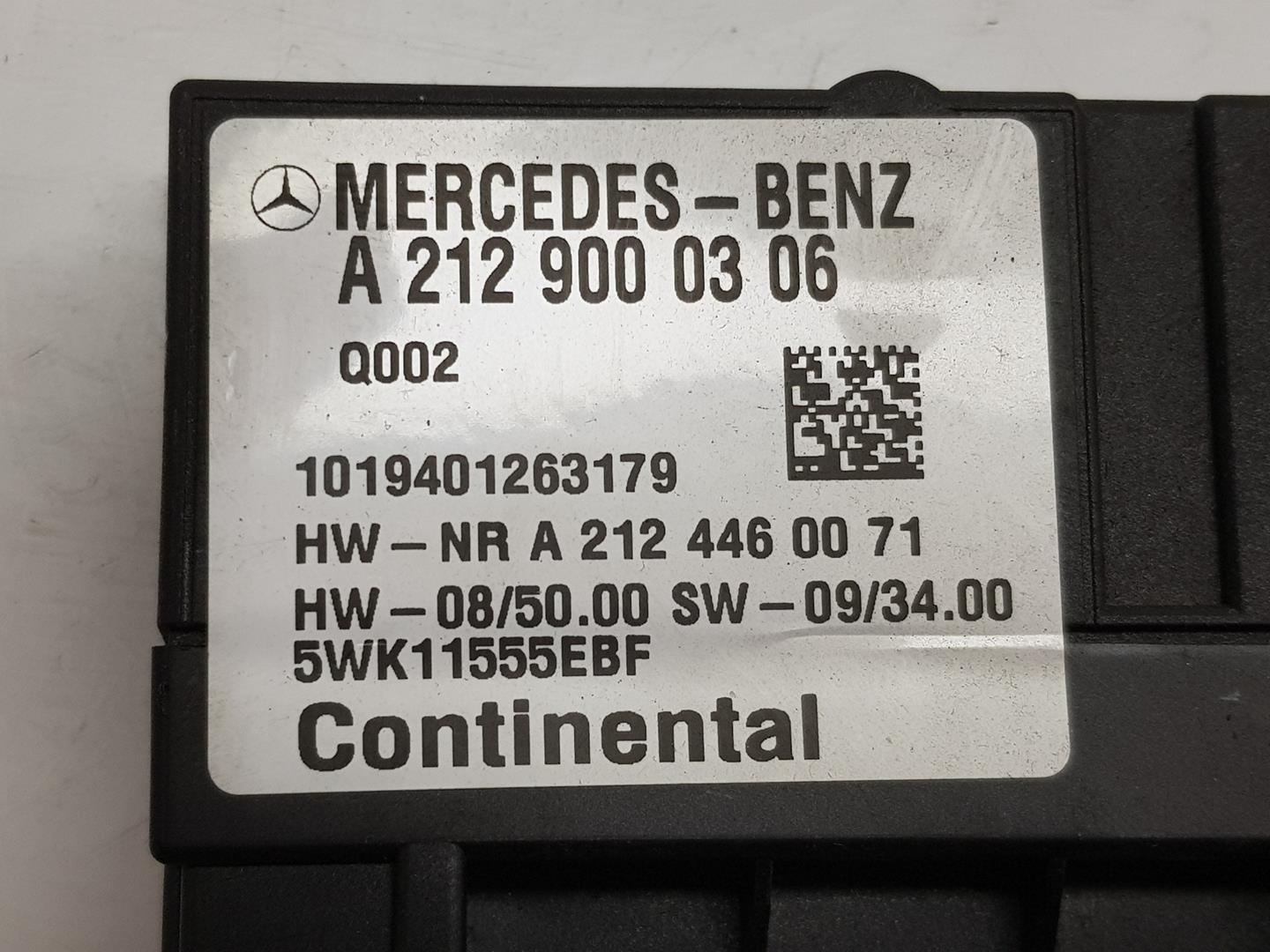 MERCEDES-BENZ E-Class W212/S212/C207/A207 (2009-2016) Другие блоки управления A2129000306, A2129000306 19928859