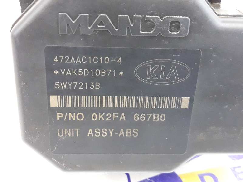 KIA Carnival UP/GQ (1999-2006) Αντλία ABS 472AAC1C10,2K56T437A0 19594122