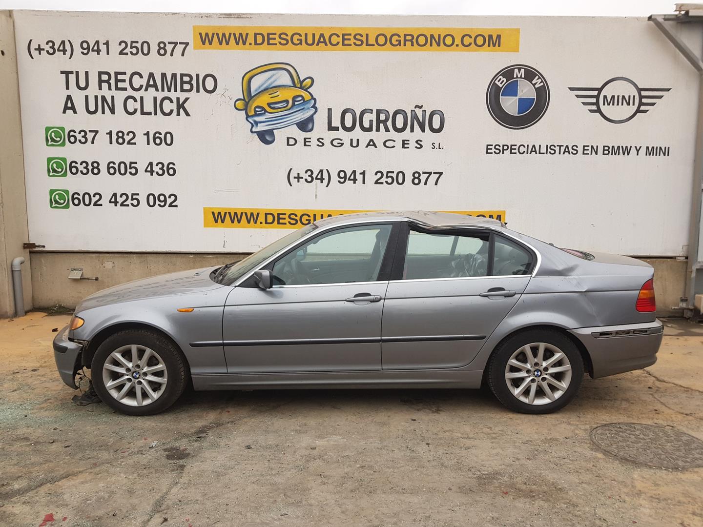 BMW 3 Series E46 (1997-2006) Rear Right Door 41527034154, 7034154, COLORGRISA08 19798353