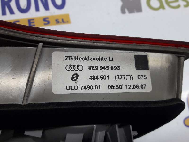 AUDI A4 B7/8E (2004-2008) Фонарь крышки багажника левый 8E9945093,8E9945093A 19610285