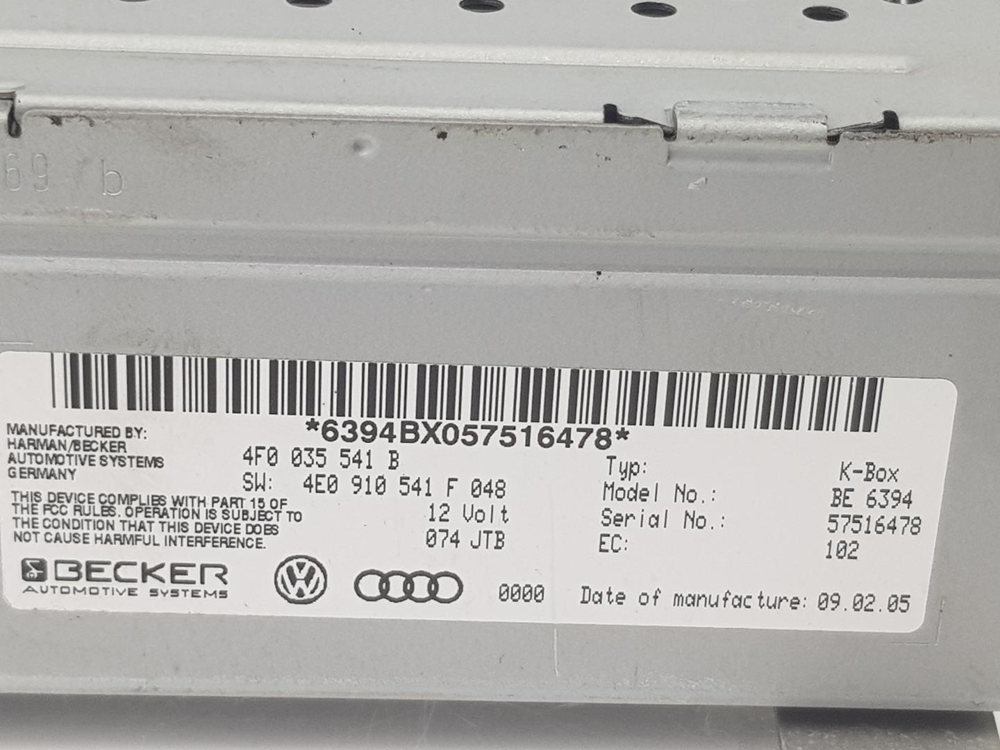 AUDI A6 C6/4F (2004-2011) Другие блоки управления 4F0035541B, 4F0035541NX 24247121