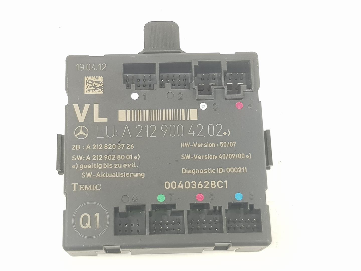 MERCEDES-BENZ GLK-Class X204 (2008-2015) Other Control Units A2129004202, A2128203726 19830226