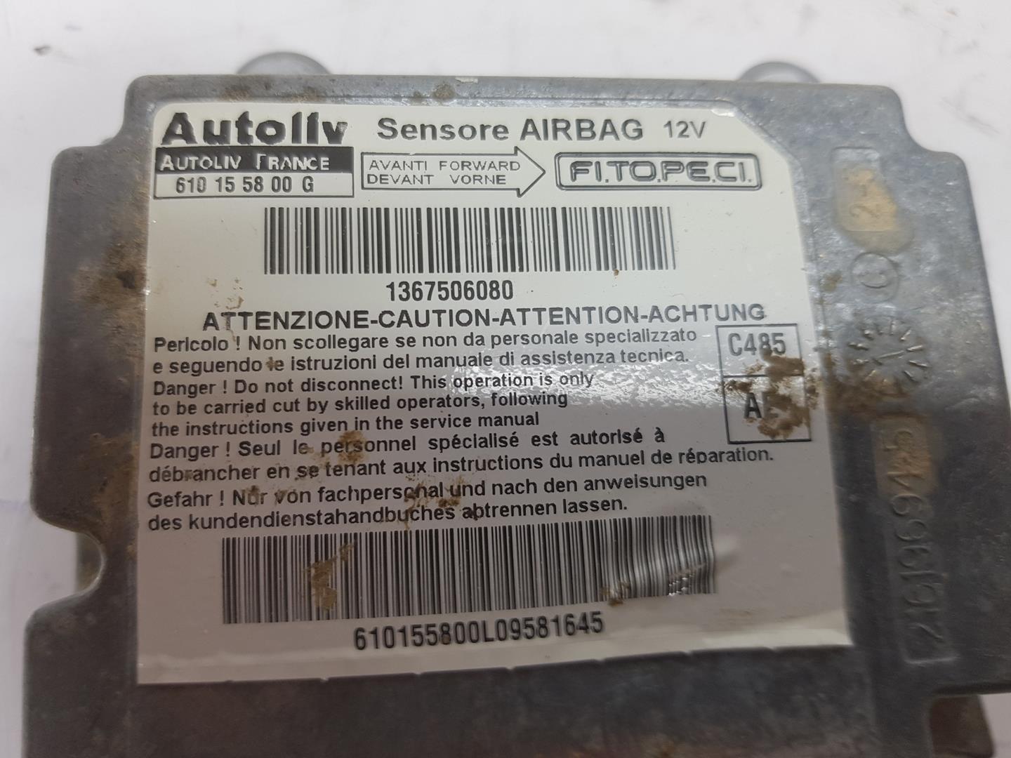 PEUGEOT Bipper 1 generation (2008-2020) SRS Control Unit 1367506080, 1367506080 19938664