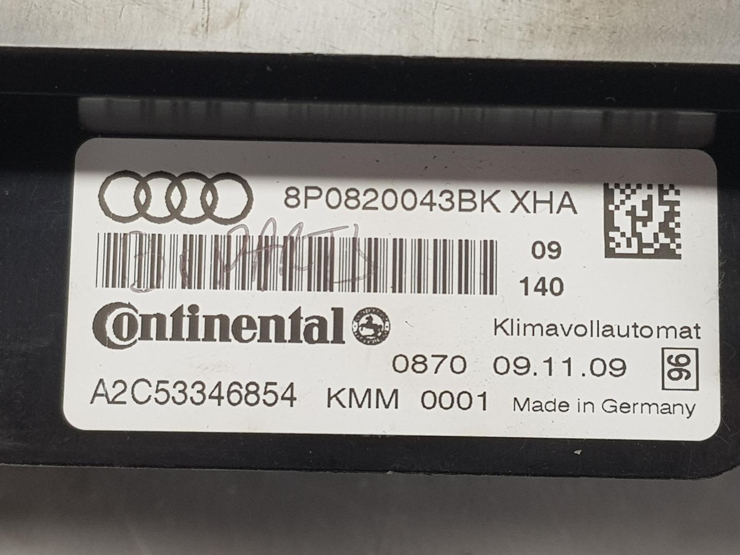 AUDI A2 8Z (1999-2005) Unitate de control al climei 8P0820043BK, 8P0820043BK 22933287