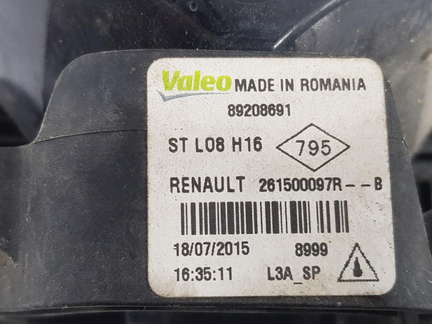 DACIA Sandero 2 generation (2013-2020) Противотуманка бампера передняя правая 261500097R, 261500097R 24196891