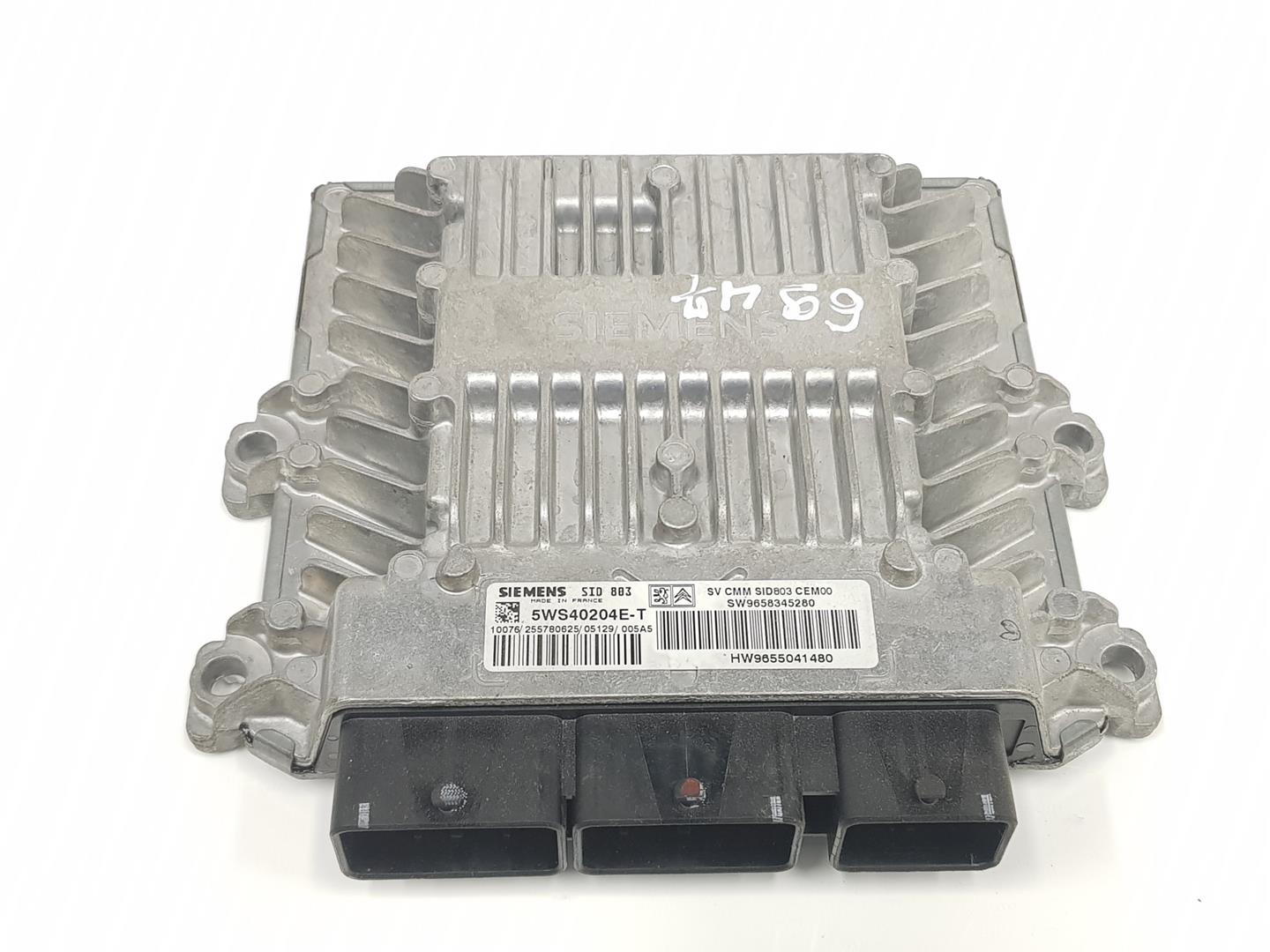 PEUGEOT 407 1 generation (2004-2010) Engine Control Unit ECU 5WS40204E,9658345280 23754576