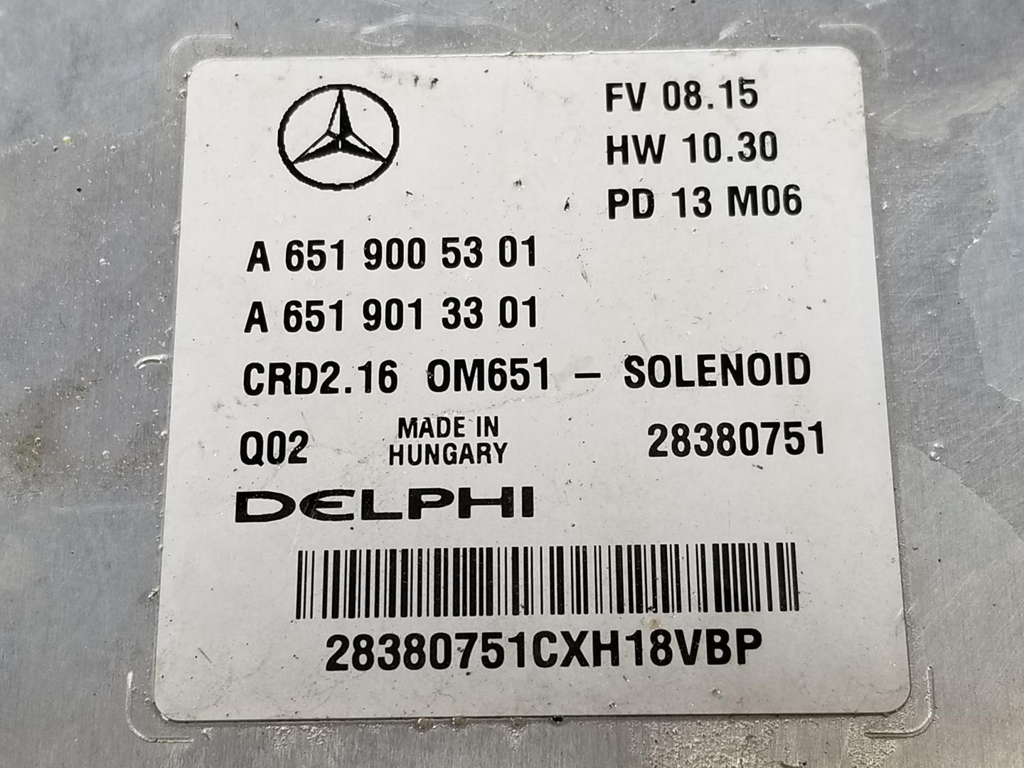 MERCEDES-BENZ GLK-Class X204 (2008-2015) Engine Control Unit ECU A6519005301, A6519005301 19788544