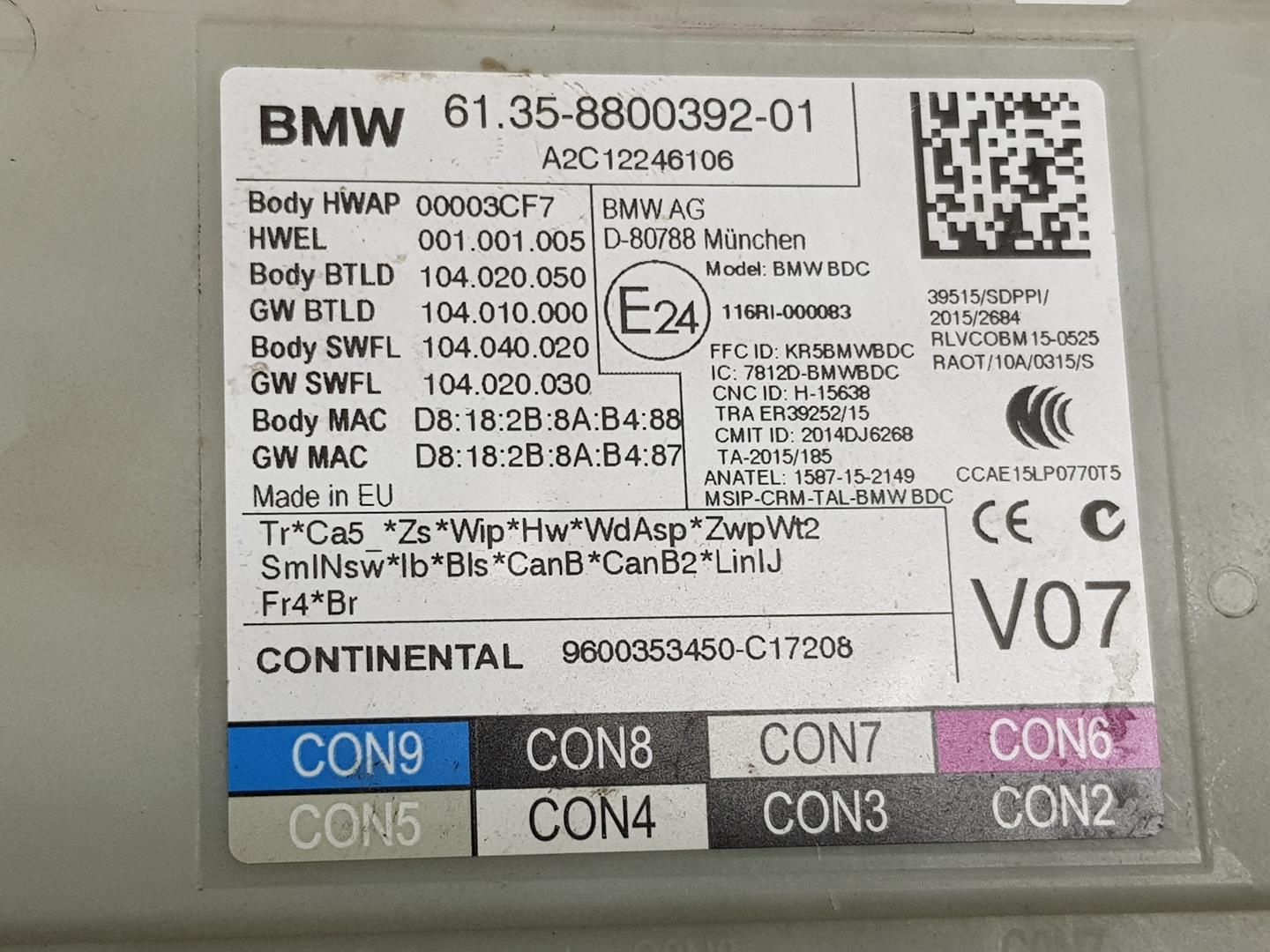 BMW X3 G01 (2017-2024) Saugiklių dėžė 8800392, 61355A69A46 24246734