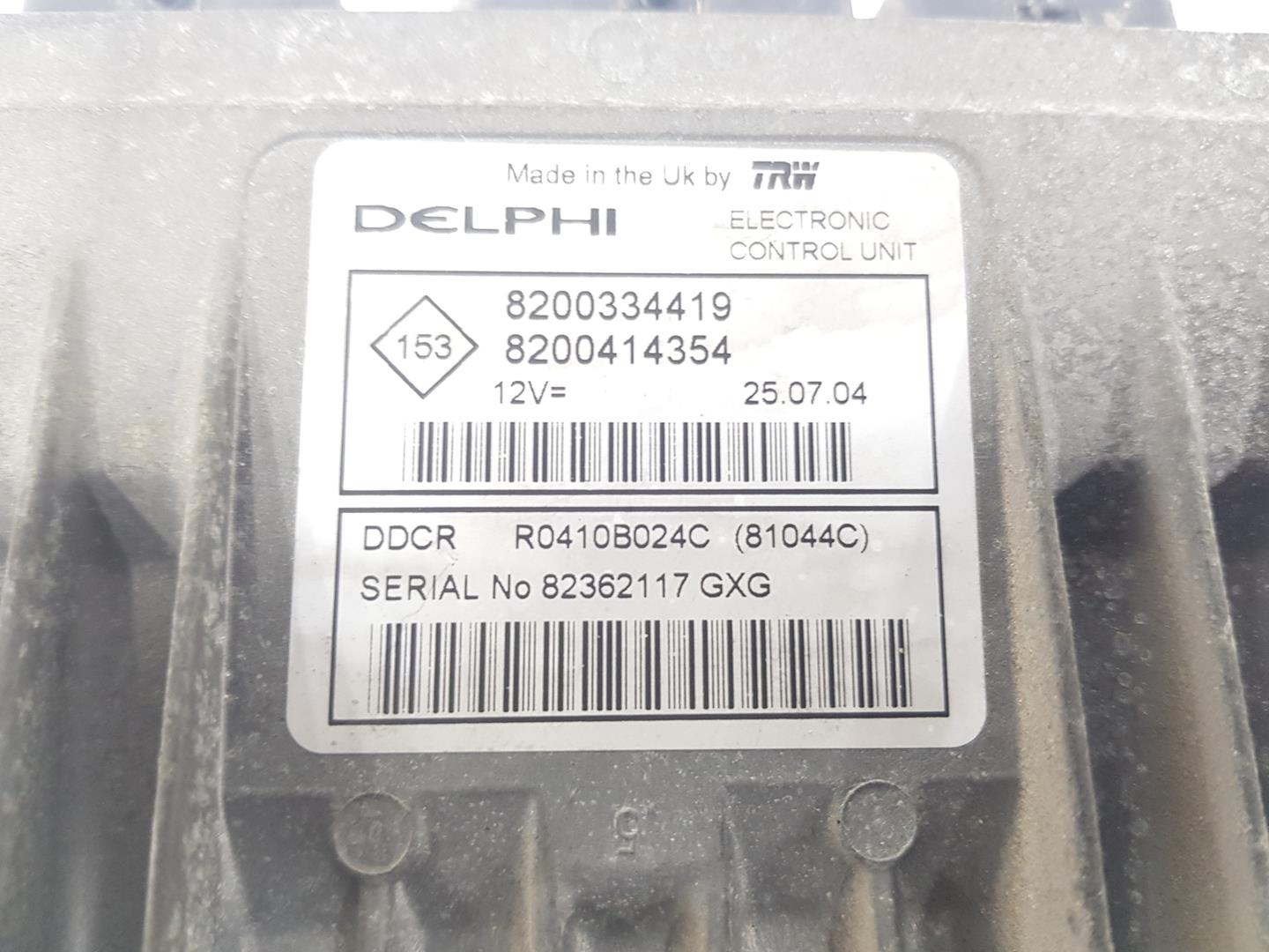 RENAULT Megane 2 generation (2002-2012) Engine Control Unit ECU 8200334419, 8200414354 19816903