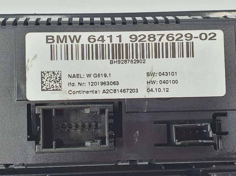 BMW X4 F26 (2014-2018) Klimato kontrolės (klimos) valdymas 64119312722, 6411928762902, A2C81467203 19707497