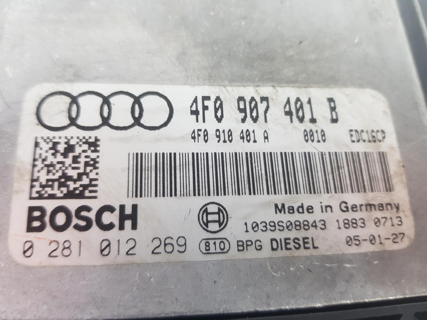 AUDI A6 C6/4F (2004-2011) Calculateur d'unité de commande du moteur 4F0907401B,4F0910402L 24247250