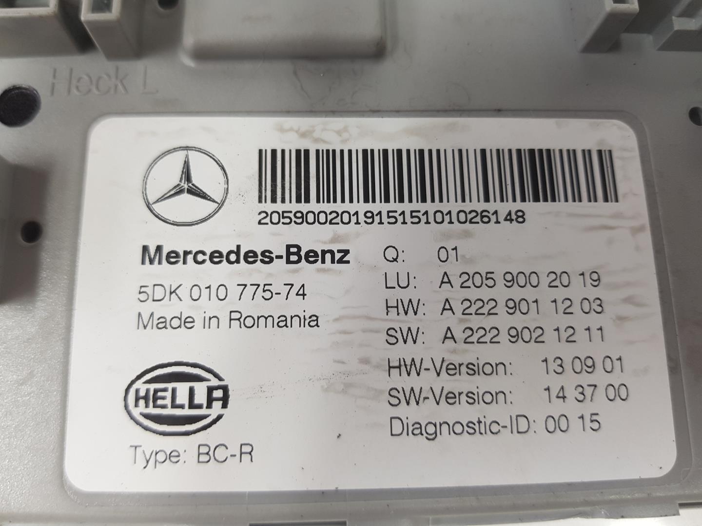 MERCEDES-BENZ C-Class W205/S205/C205 (2014-2023) Other Control Units A2059002019, A2059002019 25100050