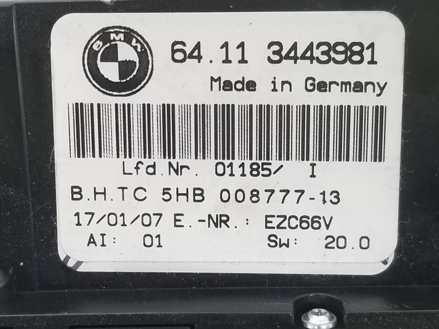 BMW X3 E83 (2003-2010) Klimakontrollenhet 64113443981, 64113443981 19773216