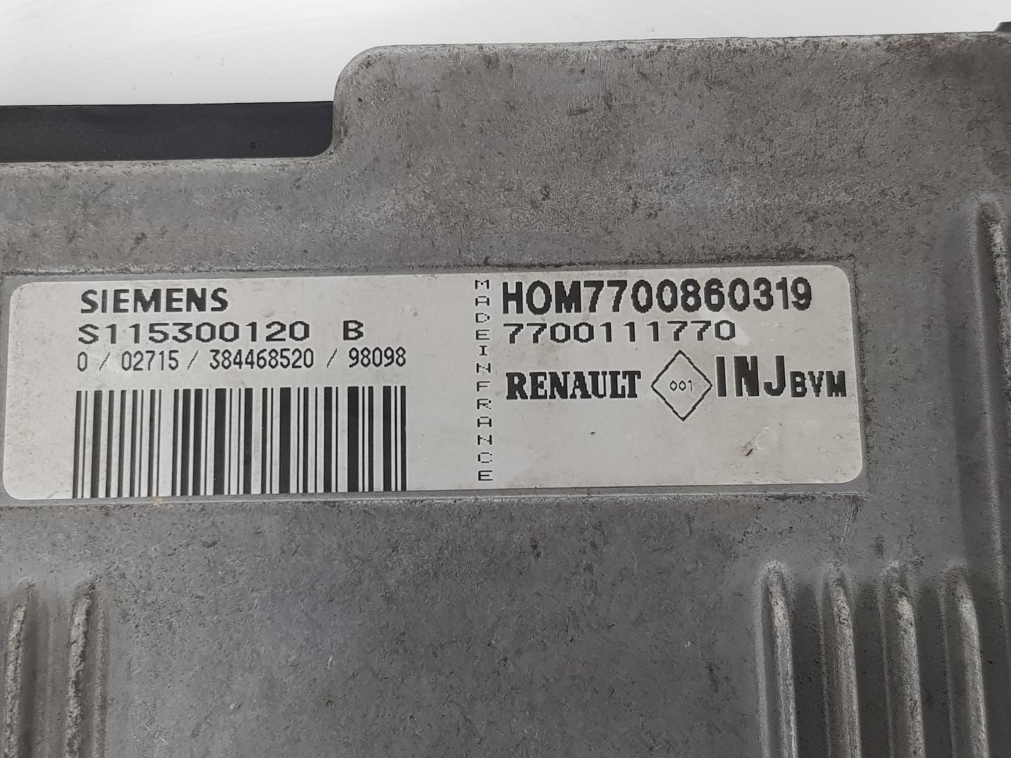 RENAULT Megane 2 generation (2002-2012) Блок управления двигателем 7700860319, 7700105979, 2222DL 24151693