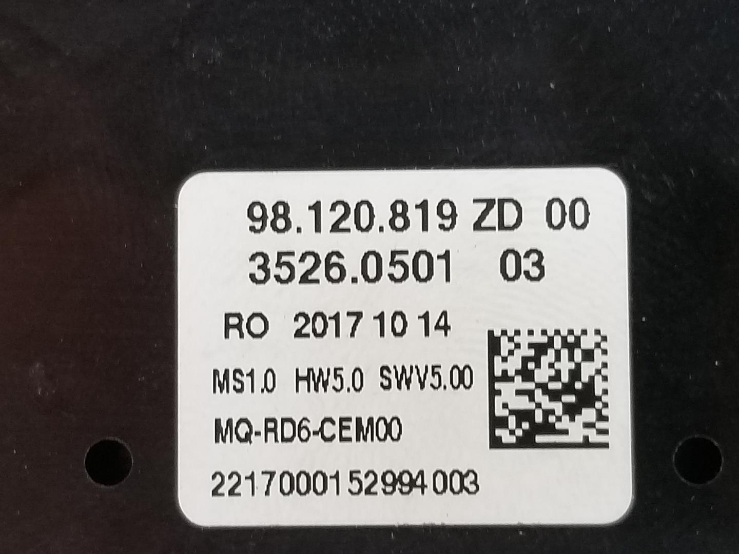 CITROËN Jumpy 2 generation (2007-2016) Comutatoare 98120819ZD, 98120819ZD 24169319