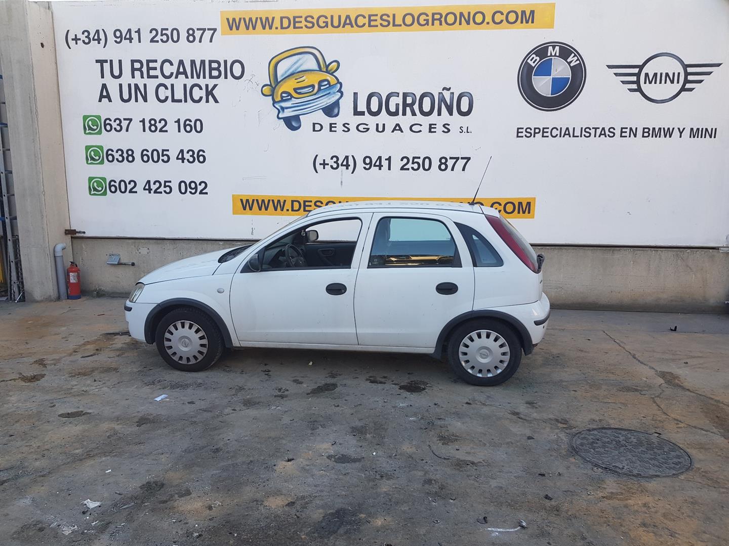 FIAT Corsa C (2000-2006) Крыло переднее левое 9196448, 1101031, COLORBLANCO10U 19787319