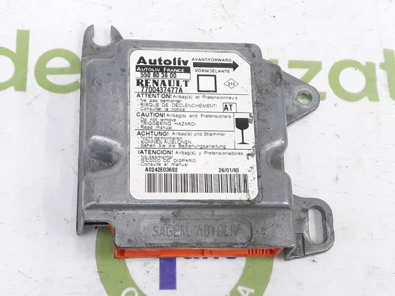 RENAULT Megane 1 generation (1995-2003) SRS Control Unit 7700437477A 19632958