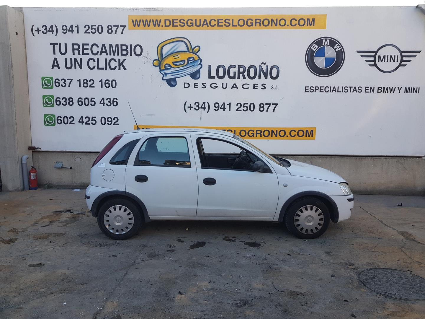 FIAT Corsa C (2000-2006) Priekinis kairys sparnas 9196448, 1101031, COLORBLANCO10U 19787319