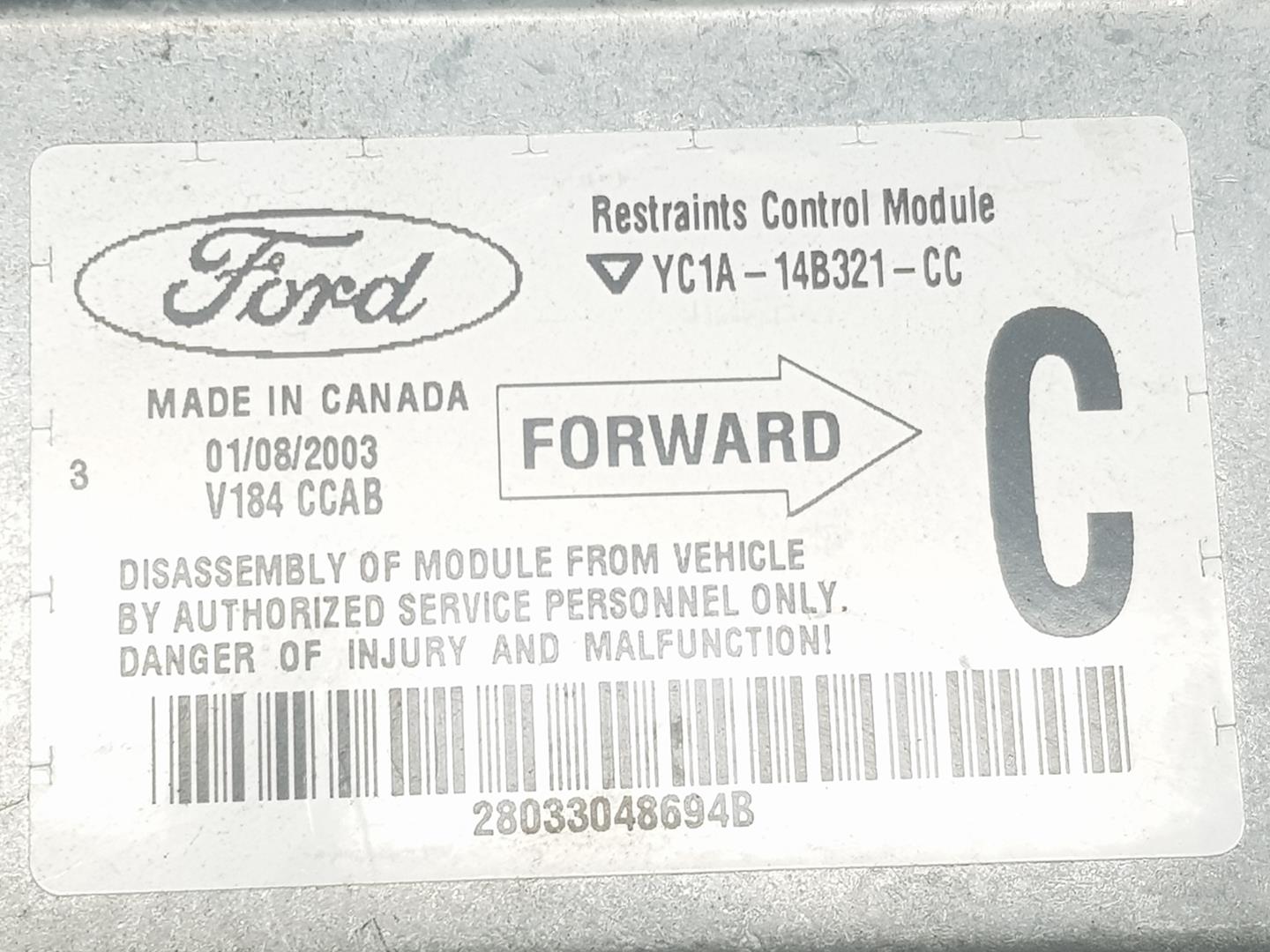 FORD Transit 3 generation (2000-2013) Unitate de control SRS YC1A14B321CC,YC1A14B321CC 24230021