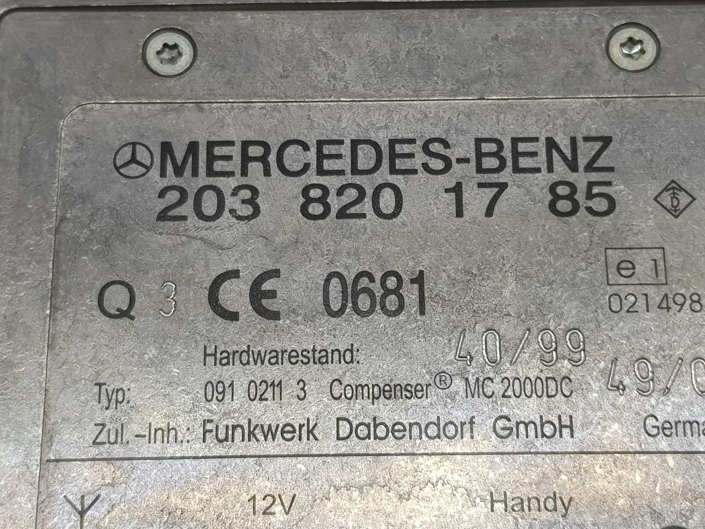 MERCEDES-BENZ CLK AMG GTR C297 (1997-1999) Other Control Units A2038201785, A2038201785 21078184