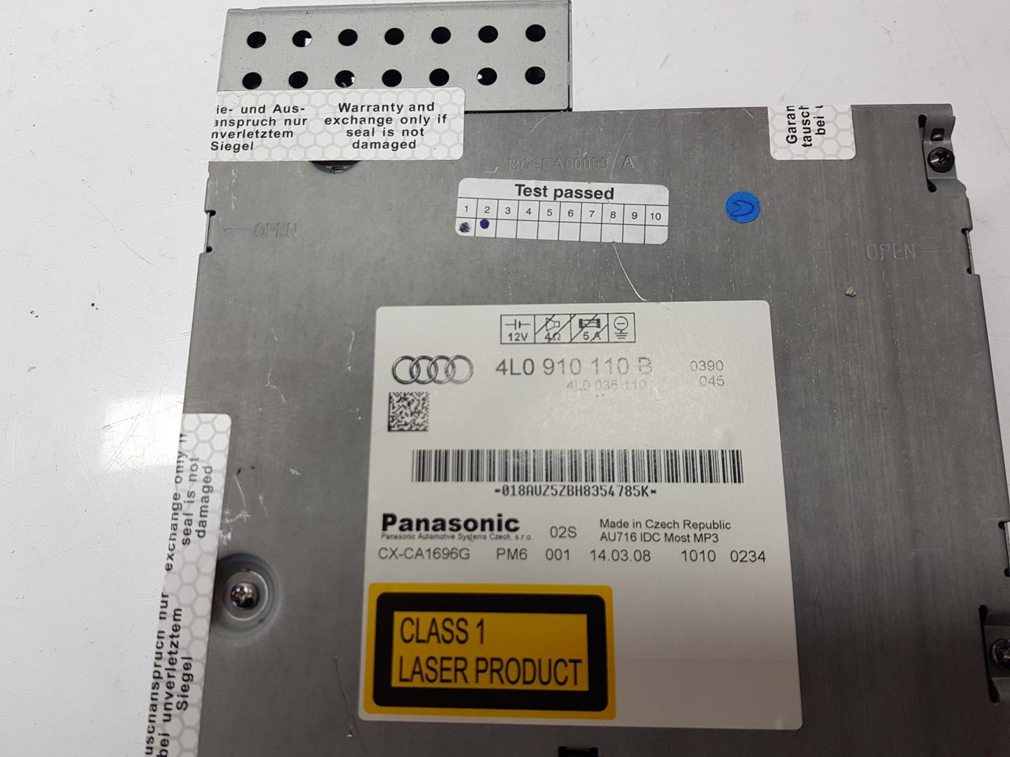 AUDI Q7 4L (2005-2015) Музичний плеєр без GPS 4L0910110B,4L0910110B 19917468