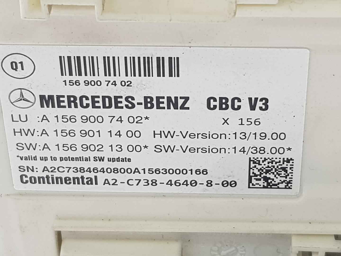 MERCEDES-BENZ CLA-Class C117 (2013-2016) Fuse Box A1569007402,A1569011400 20993988