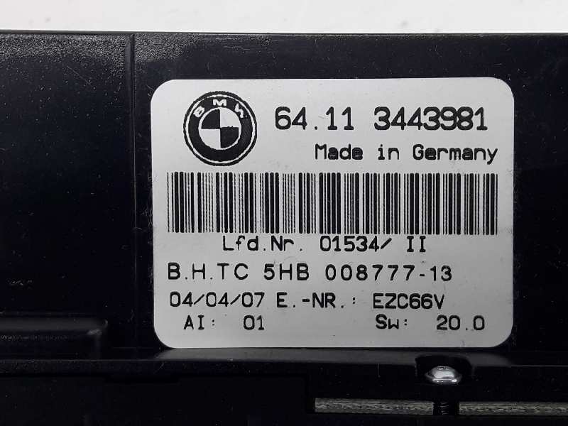 BMW X3 E83 (2003-2010) Unité de climatisation 64113443981, 64113443981 19649224