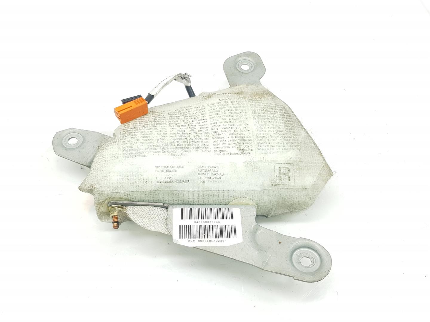 BMW 5 Series E39 (1995-2004) Front Right Door Airbag SRS 72128268332, 8268332 24179855