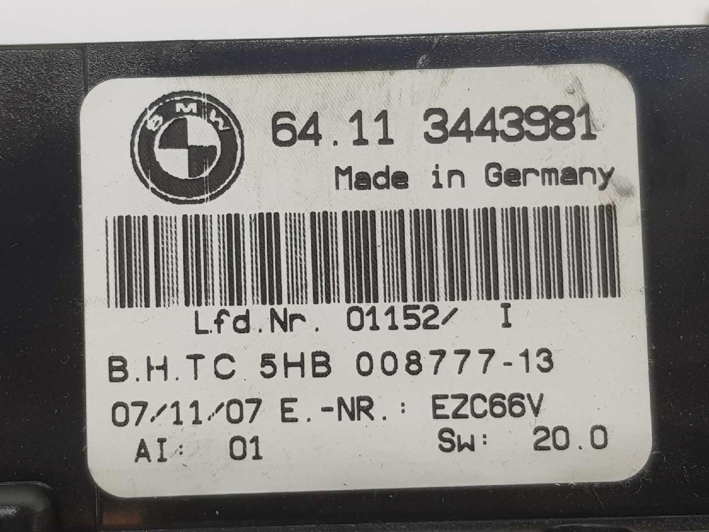 BMW X3 E83 (2003-2010) Unité de climatisation 64113443981, 64113455805 19903947