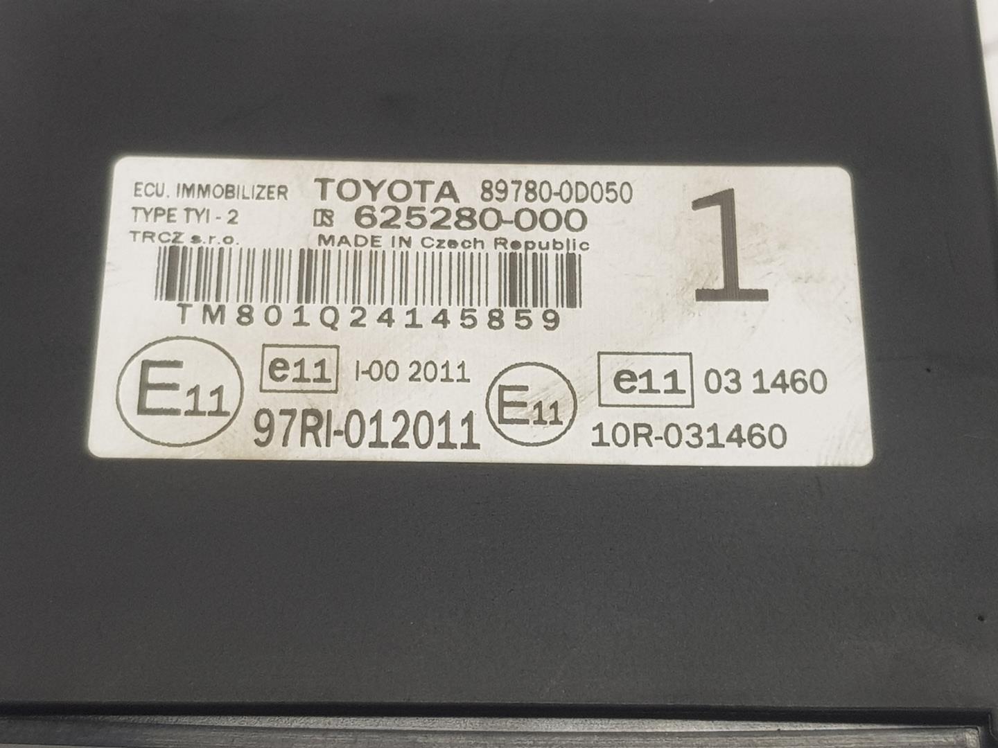 TOYOTA Yaris 3 generation (2010-2019) Other Control Units 897800D050 21335170