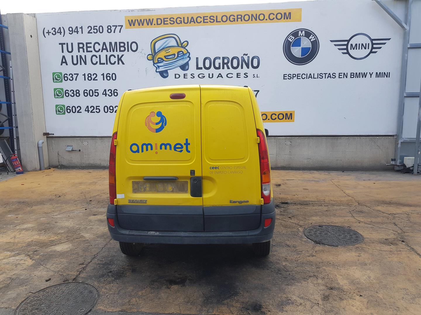 RENAULT Kangoo 1 generation (1998-2009) Front Left Door 7751471745, 7751471745, AMARILLOCMA31 19762180