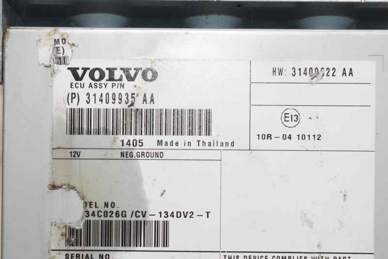 VOLVO V40 2 generation (2012-2020) Sound Amplifier 31409935, 31409922 19555893