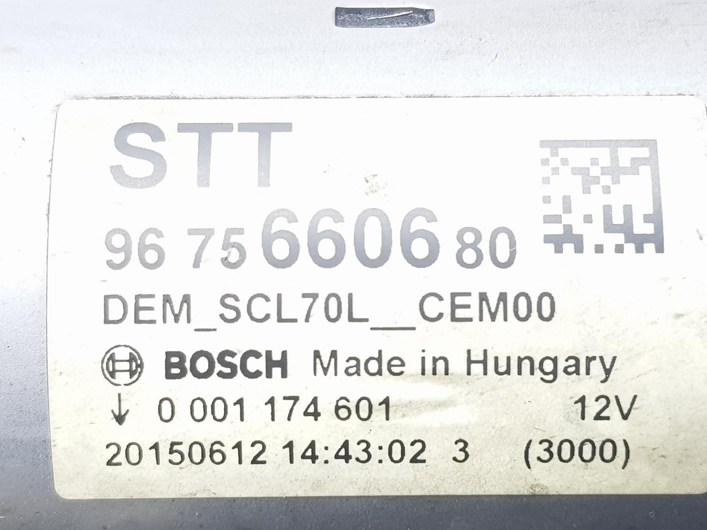 PEUGEOT 308 T9 (2013-2021) Starter Motor 9675660680, 9675660680 24234414