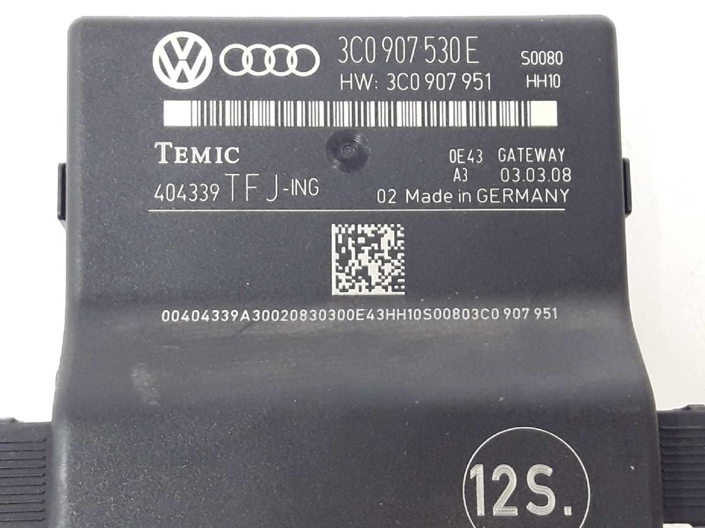 VOLKSWAGEN Passat B6 (2005-2010) Yhdyskäytävän ohjausyksikkö 3C0907530E,404339TFJING,GATEWAY 19688694