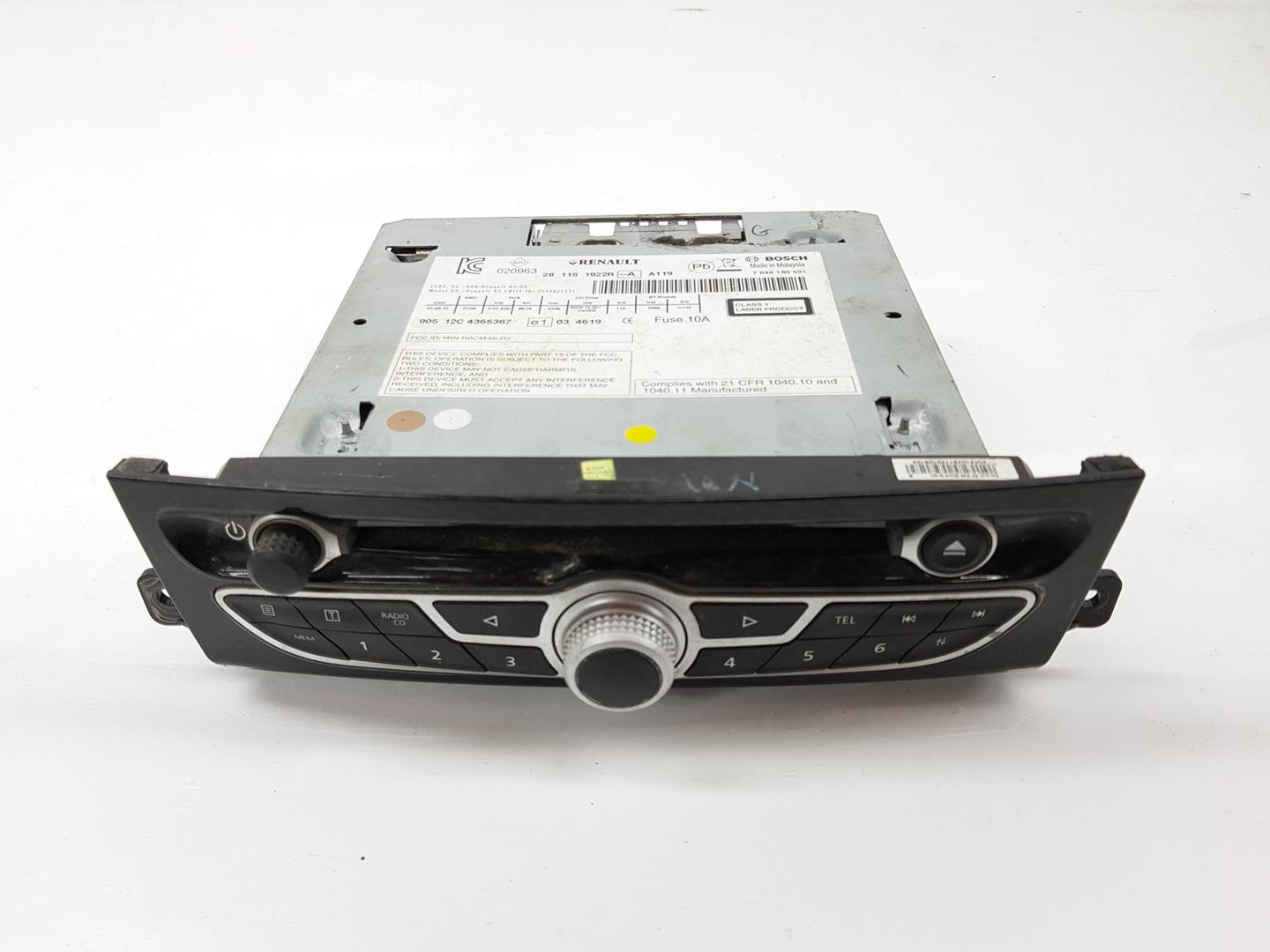 RENAULT Koleos 1 generation (2008-2016) Music Player Without GPS 281151922R, 281151922R 24387082