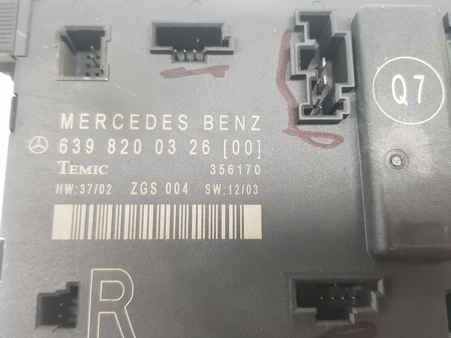 MERCEDES-BENZ Vito W639 (2003-2015) Other Control Units A6398200326, A6398200326 24236667