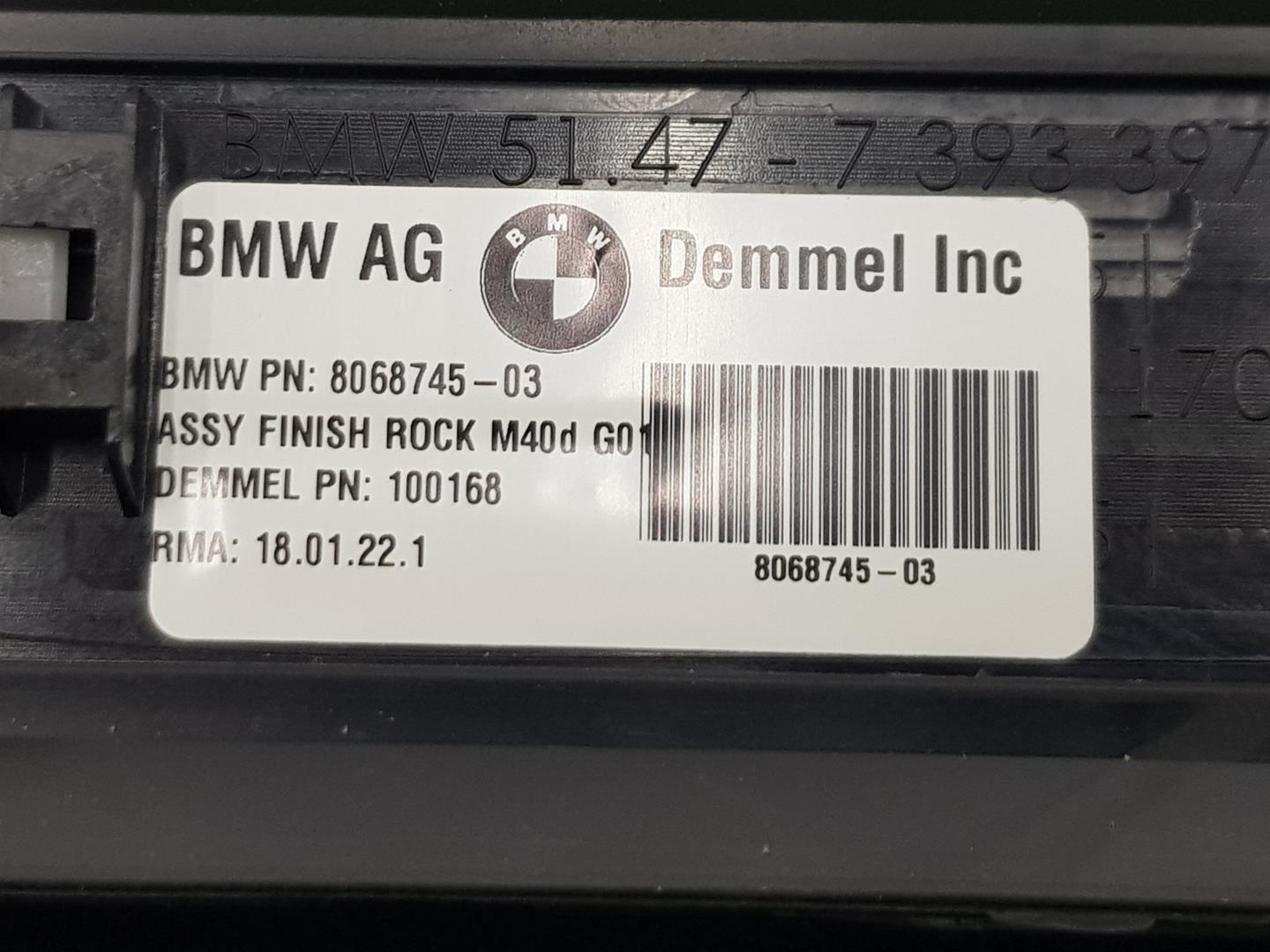BMW X4 G02 (2018-2024) Kitos apdailos dalys 51478068745, 8068745 24136606