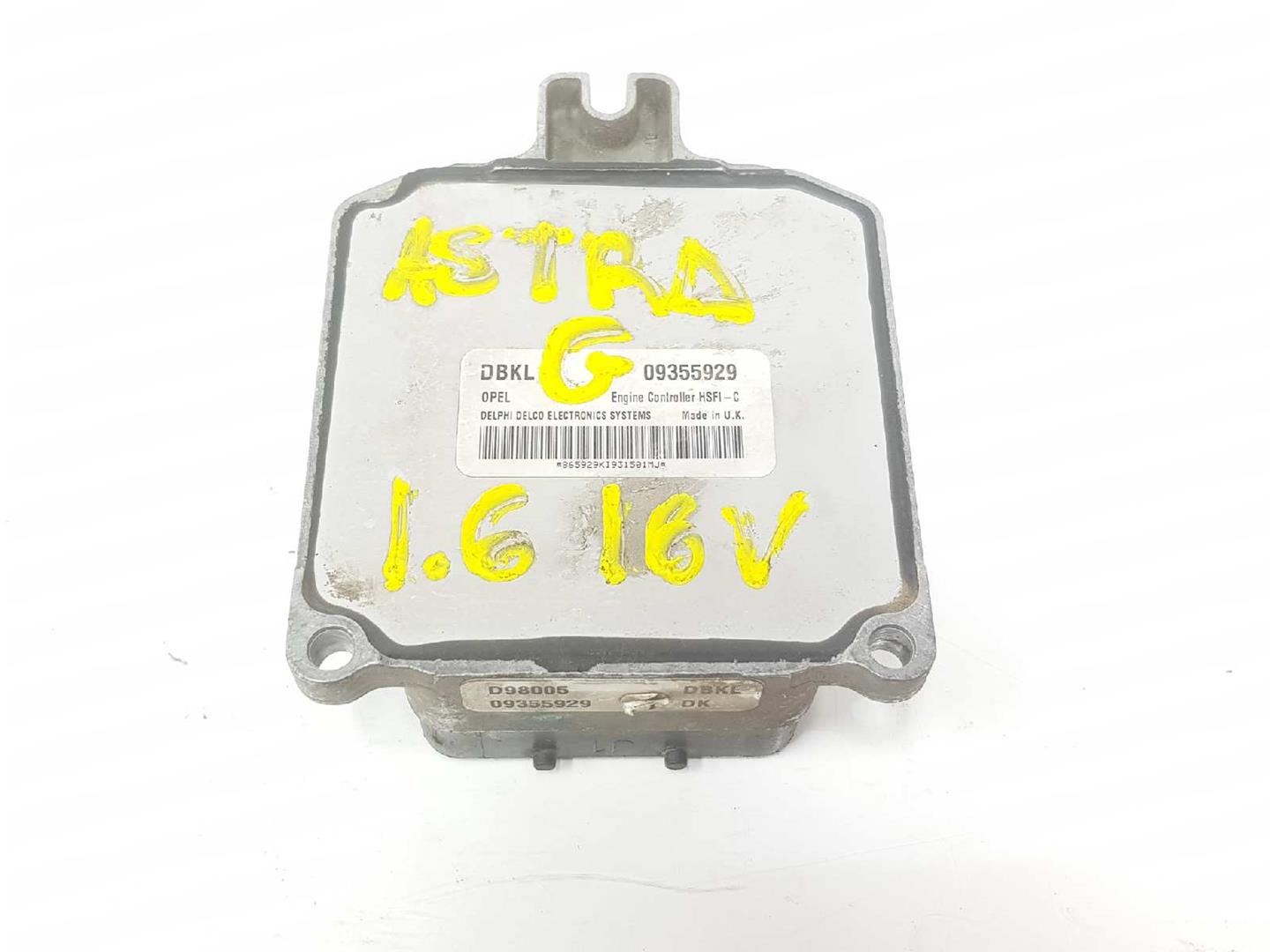 OPEL Astra H (2004-2014) Engine Control Unit ECU 09355929,09355929 19751120