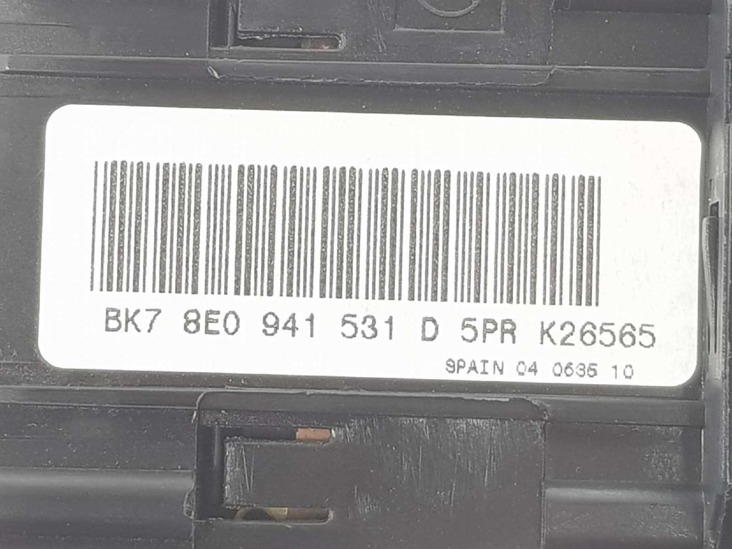 AUDI A4 B6/8E (2000-2005) Šviesų jungiklis (jungtukas) 8E0941531D5PR, 8E0941531D 19723426