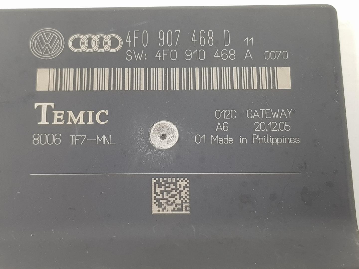 AUDI A6 C6/4F (2004-2011) Autres unités de contrôle 4F0907468D,4F0910468A 23755169