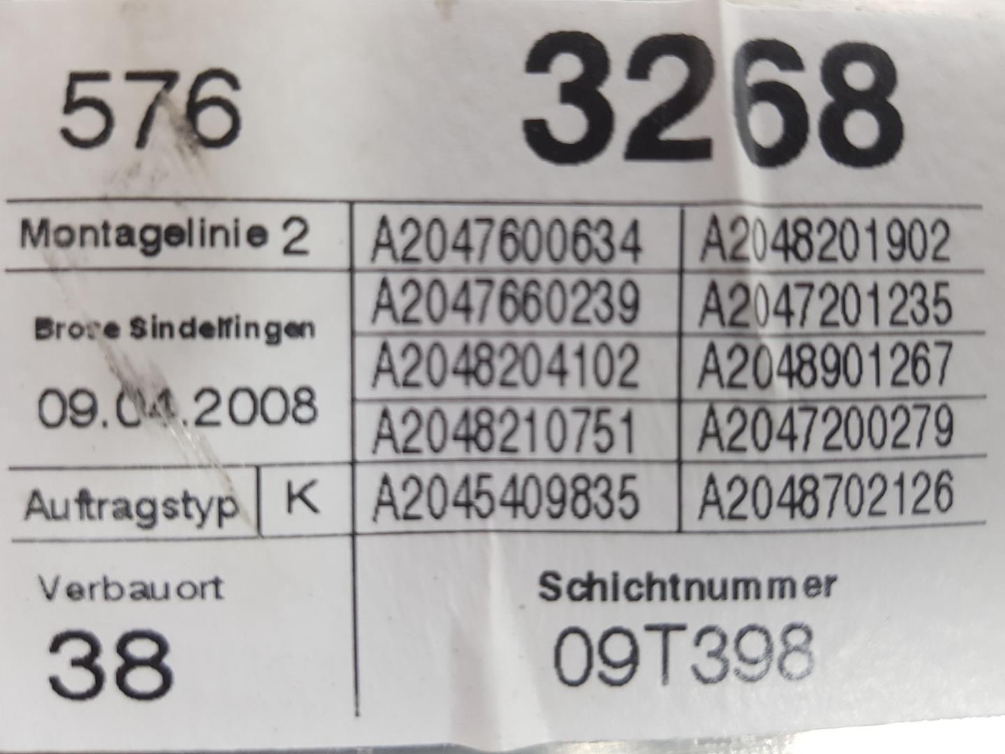 MERCEDES-BENZ C-Class W204/S204/C204 (2004-2015) Vindusregulator foran høyre dør A2047200679, A2048201902 24193380