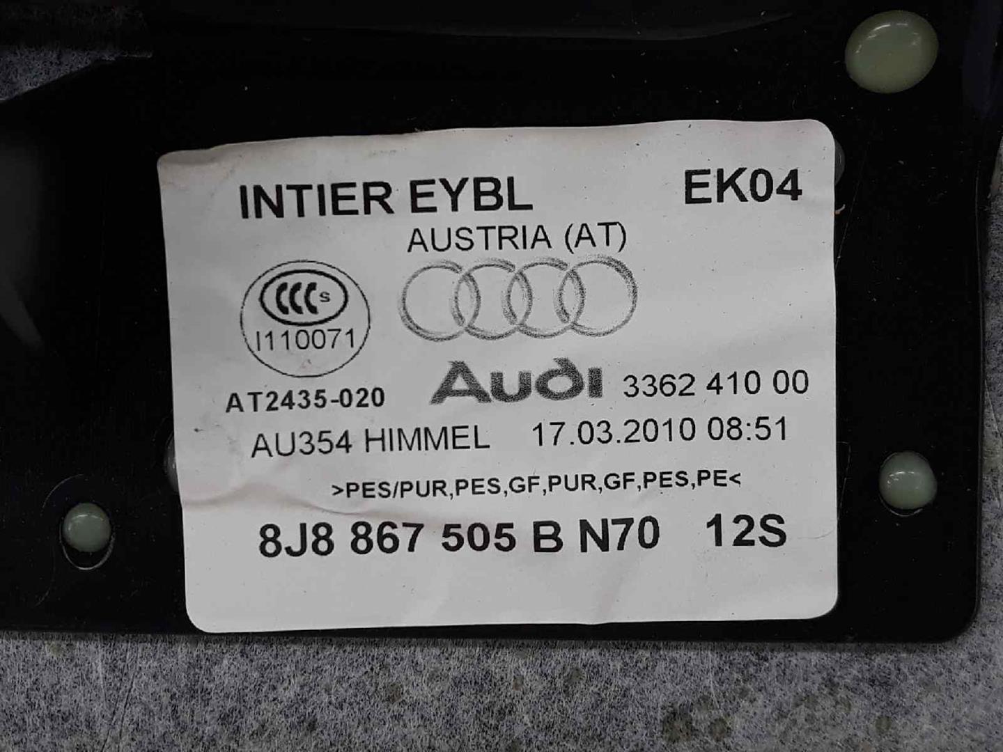 AUDI TT 8J (2006-2014) Roof Paneling 8J8867505B, 8J8867505B, NEGRO 19684447